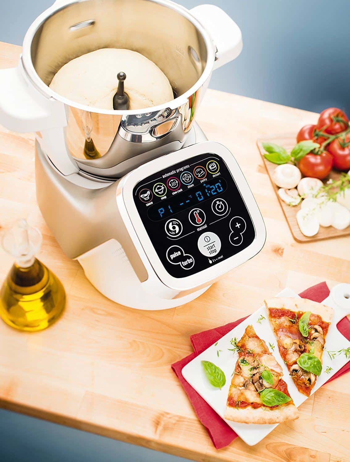 robot de cocina para cocinar pizza