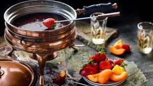 fondue de chocolate grande