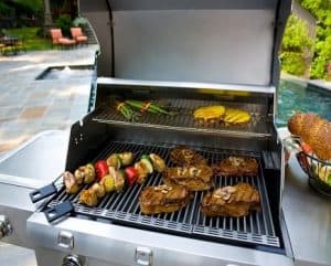 barbacoa a gas moderna
