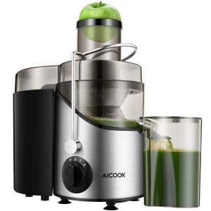 licuadora con zumo verde