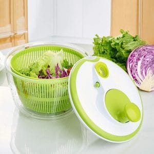 centrifugadora para ensalada verde