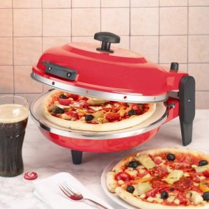 horno para pizza eléctrico rojo