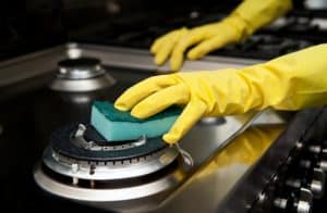 limpiar una cocinas de gas 