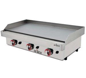 plancha de gas limpia