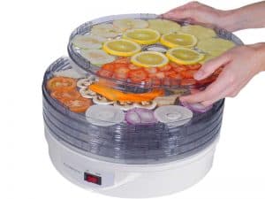 deshidratador de alimentos con varias bandejas
