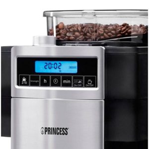 controles de una cafetera con molinillo